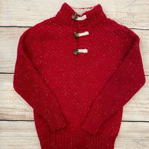 Cat and Jack Cable Knit Dressy Sweater with Plush Collar